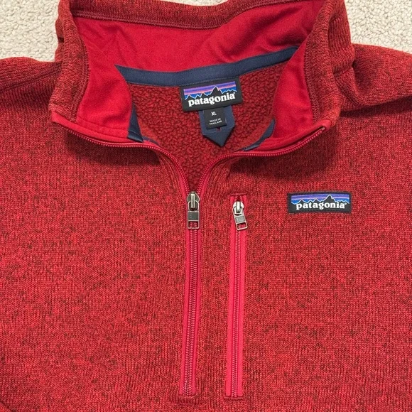 Patagonia Better Sweater Quarter-Zip Fleece Pullover - Men's - Red - Picture 2 of 5